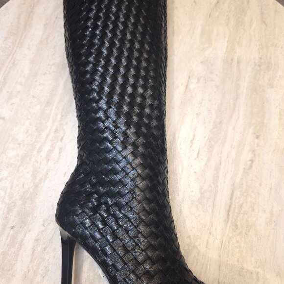 I.N.C. International Concepts Women's Savonia Woven Knee High Boots in 7M - D01 - Picture 3 of 4